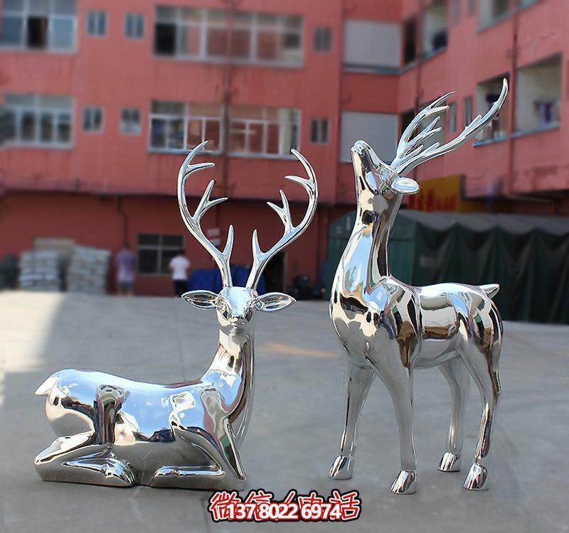 不銹鋼鏡面鹿雕塑,點(diǎn)綴公園景區(qū) 不銹鋼鏡面鹿雕塑,點(diǎn)綴公園景區(qū)