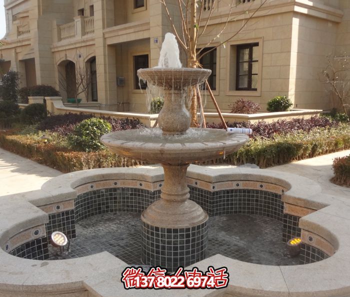 精致的大理石噴泉雕塑，給您的小區(qū)景觀添彩