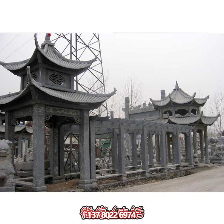 精美石雕，時尚的大理石長廊營造絕美的戶外公園雕塑