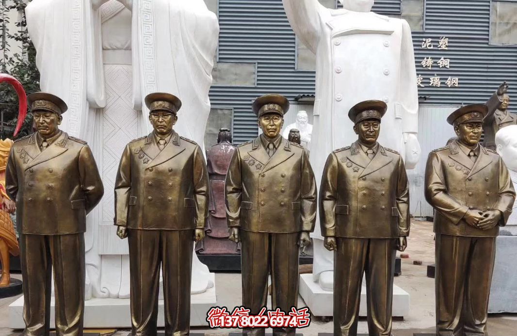 仿銅偉人元帥玻璃鋼雕塑，締造景區世界十大經典