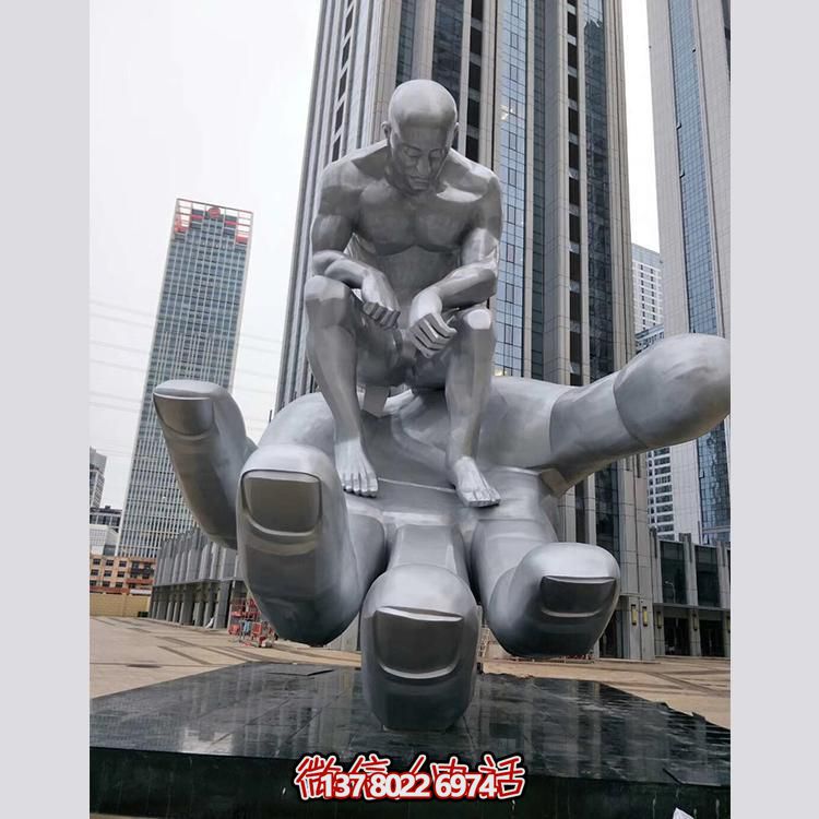 大型不銹鋼創意人物景觀雕塑——鐫刻在商業街、商業廣場的精美絕倫