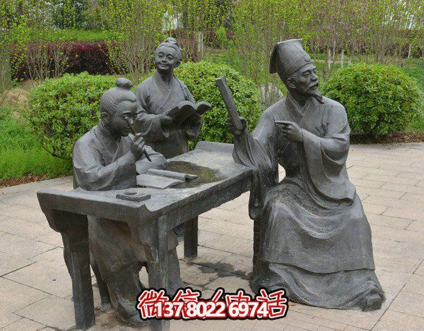 古代庭院景區(qū)，一起讀書、雕塑、感受古風(fēng)
