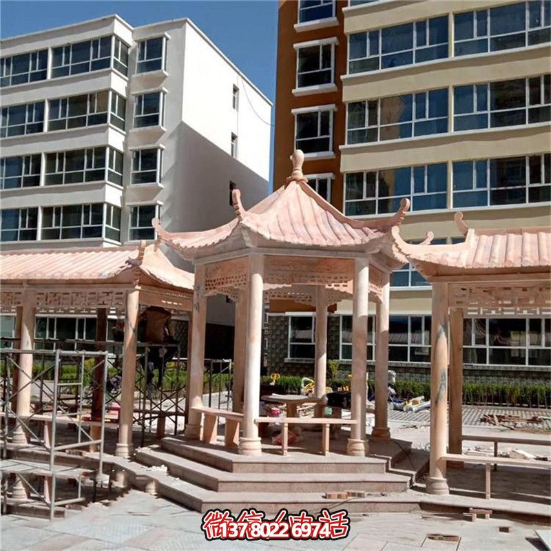 精美雕刻大理石涼亭，為小區、公園、休閑區帶來獨特視覺享受