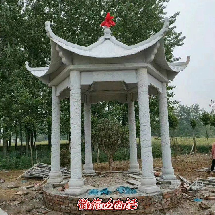 單層石涼亭，讓您擁有完美休閑空間