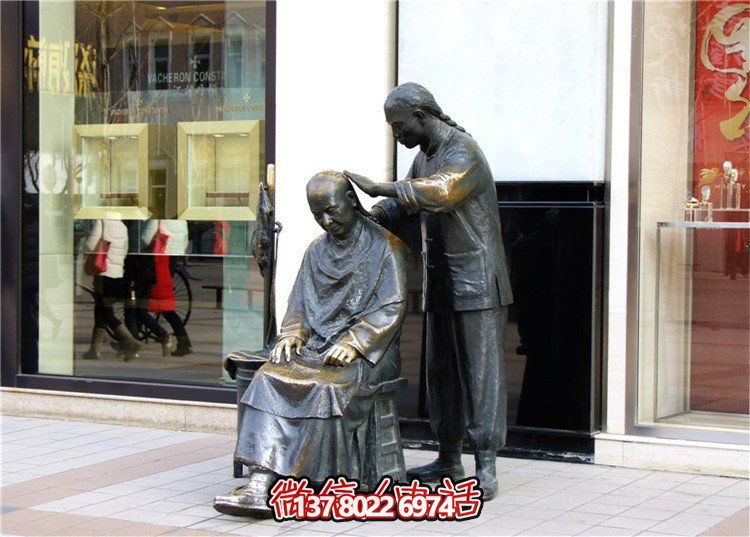 鑄銅雕塑園林景觀，讓你步行街上賞心悅目