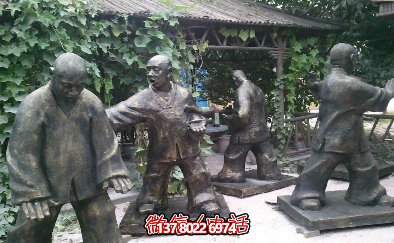 玻璃鋼雕塑景觀，為廣場練功夫人注入靈動之物