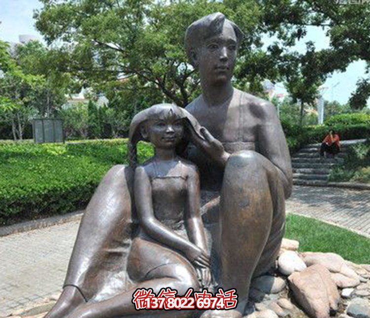 母女情深銅雕塑，傳承傳統(tǒng)文化